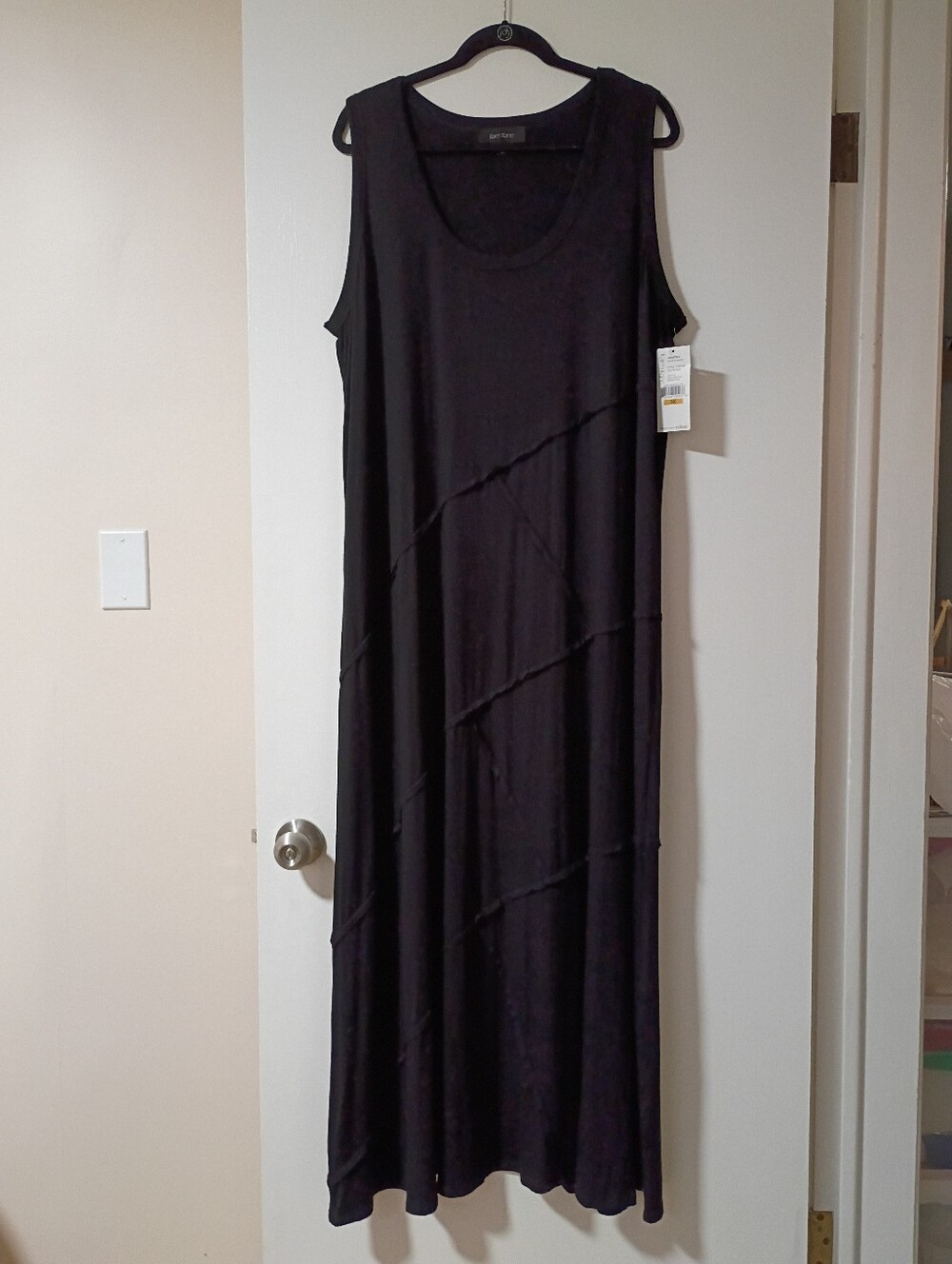 Karen Kane NWT Black A-Line Sleeveless Maxi Dress 3X
